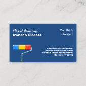 Painting Service Decor Modern Navy Visitenkarte (Rückseite)