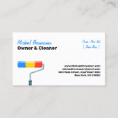 Painting Service Decor Modern Professional Visitenkarte (Rückseite)