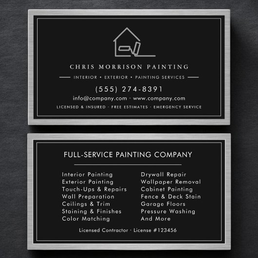 Painting Service House Painter Visitenkarte