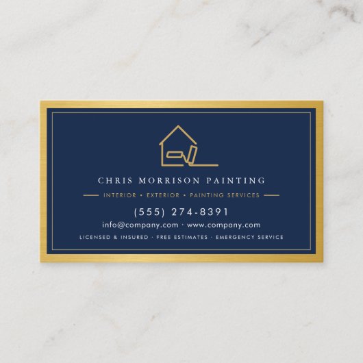 Painting Service QR Code Home Painter  Visitenkarte (Vorderseite)