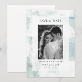 Painting texture photo save the date (Vorne/Hinten)