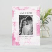 Painting texture photo save the date (Stehend Vorderseite)