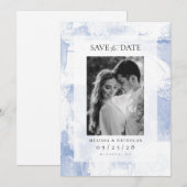 Painting texture photo save the date (Vorne/Hinten)