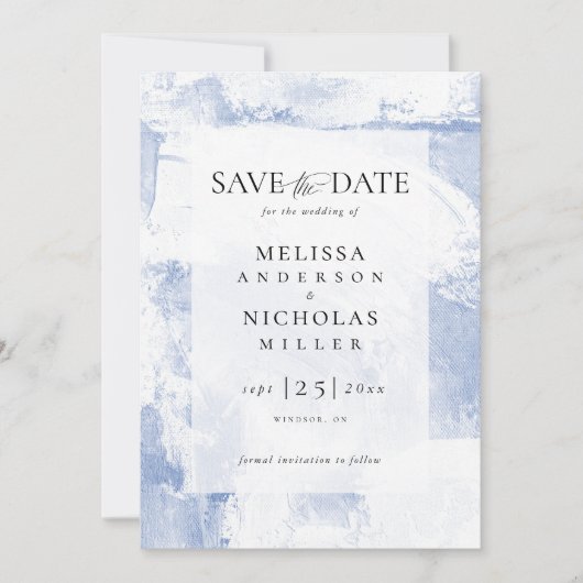 Painting texture save the date (Vorderseite)