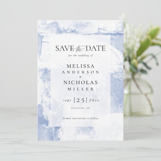 Painting texture save the date (Stehend Vorderseite)