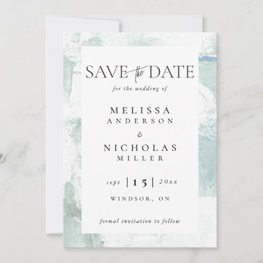 Painting texture save the date (Vorderseite)