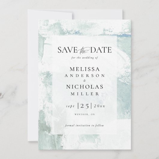 Painting texture save the date (Vorderseite)