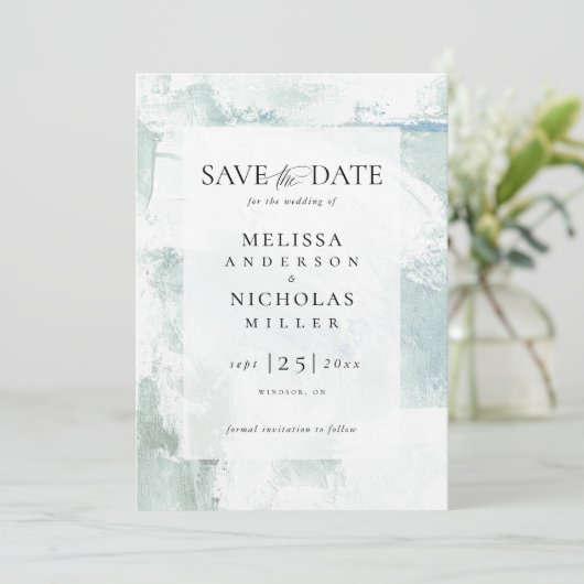 Painting texture save the date (Stehend Vorderseite)