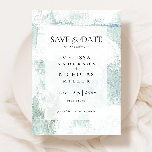 Painting texture save the date