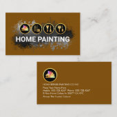 Painting Tools In Paint Splatter Visitenkarte (Vorne/Hinten)