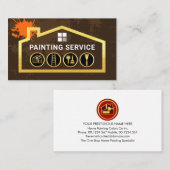 Painting Tools Peeling Paint Gold Home Visitenkarte (Vorne/Hinten)