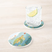 Painting Turtle Getränkeuntersetzer (Seite)