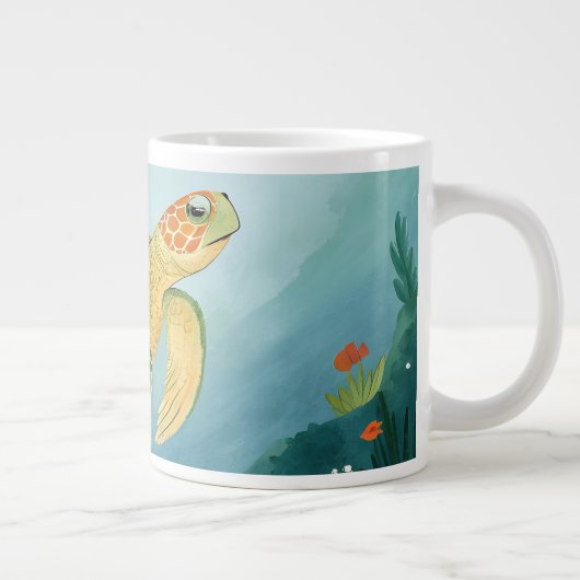 Painting Turtle Jumbo-Tasse (Rechts)