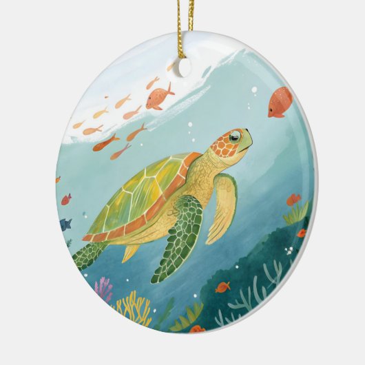 Painting Turtle Keramik Ornament (Links)