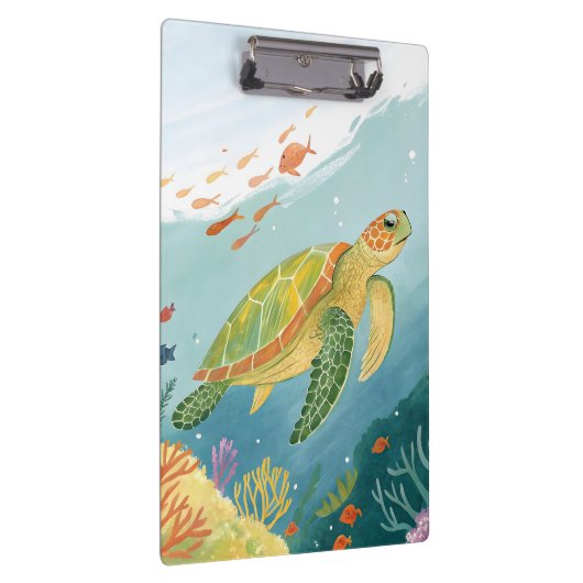 Painting Turtle Klemmbrett (Rechts)