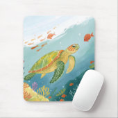 Painting Turtle Mousepad (Mit Mouse)