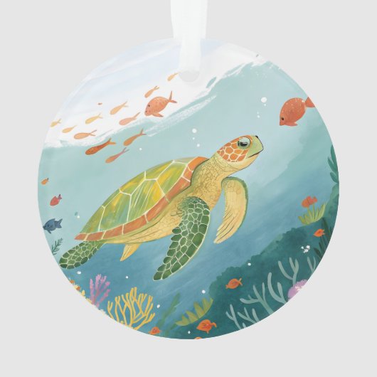 Painting Turtle Ornament (Rückseite)