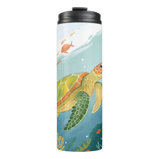 Painting Turtle Thermosbecher (Vorderseite)