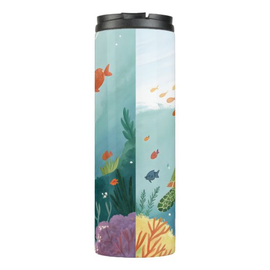 Painting Turtle Thermosbecher (Rückseite)