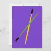 Paints and Brushes Einladung (Rückseite)