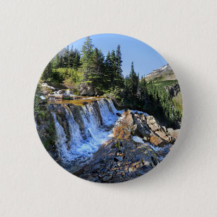 Paiota Falls - Glacier National Park Button