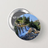 Paiota Falls - Glacier National Park Button (Vorne & Hinten)