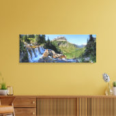 Paiota Falls - Glacier National Park Leinwanddruck (Insitu (Wohnzimmer))