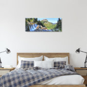 Paiota Falls - Glacier National Park Leinwanddruck (Insitu (Schlafzimmer))