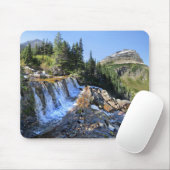 Paiota Falls - Glacier National Park Mousepad (Mit Mouse)