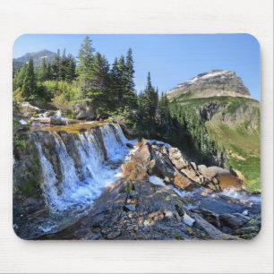 Paiota Falls - Glacier National Park Mousepad