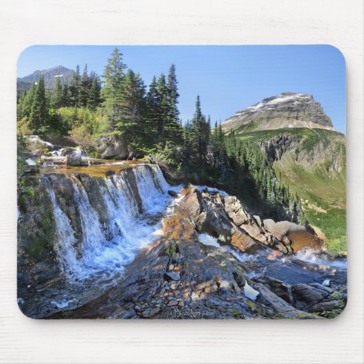 Paiota Falls - Glacier National Park Mousepad (Vorne)
