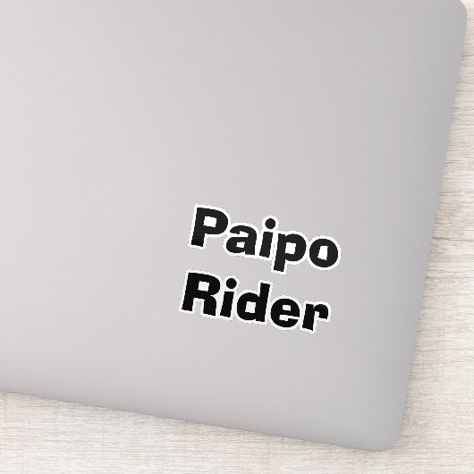 Paipo-Reiter-Aufkleber Aufkleber (Detail)