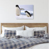 Pair Adelie Pinguine Antarktis Leinwanddruck (Insitu (Schlafzimmer))