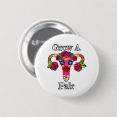 Pair Cuterus Kawaii Uterus Button (Vorne & Hinten)