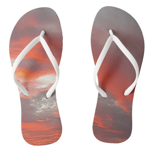Pair Flip Flops SUNSET ART AND DESIGN Badesandalen (Fußbett)