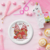 pair_Liebe_of_niedlich_gnome_with_Liebe_heart_vale Pappteller (Party)