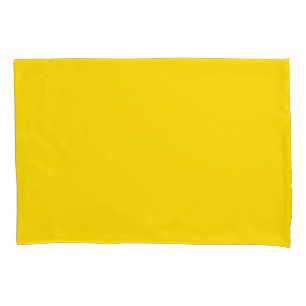 Pair of Bright Yellow Pillowcases Kissenbezug