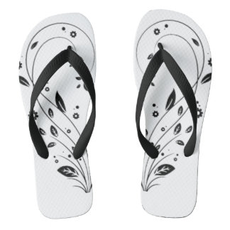 Pair of Flip Flops Elegant Floral Vine Flip-Flops  Badesandalen