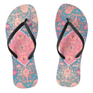Pair of Flip Flops Persisches Muster Badesandalen