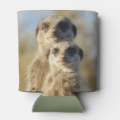 Pair of Meerkats Cute Photo Dosenkühler (Rückseite)