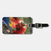 Pair of Scarlet Macaws Gepäckanhänger (Vorderseite horizontal)