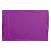 Pair of Solid Purple Pillowcases for Stylish Beddi Kissenbezug (Rückseite-Links)