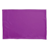 Pair of Solid Purple Pillowcases for Stylish Beddi Kissenbezug (Vorderseite-Links)