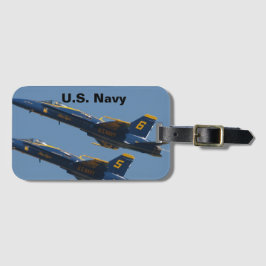 Pair of U.S. Navy Blue Angels Acrylic Luggage Tag Gepäckanhänger