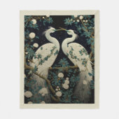 Pair of White Egrets Fleece Blanket (Vorderseite)