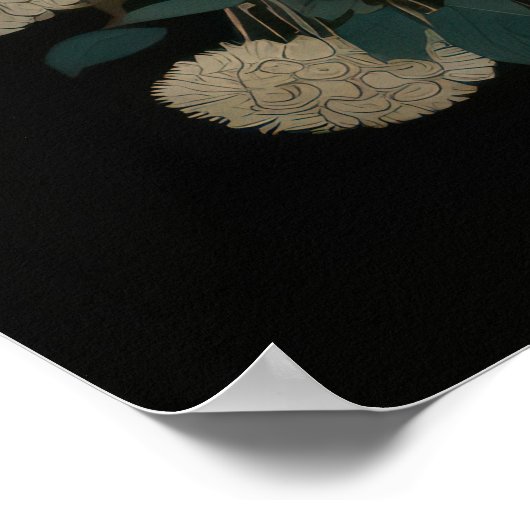 Pair of White Egrets Poster (Ecke)