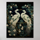 Pair of White Egrets Poster (Vorne)