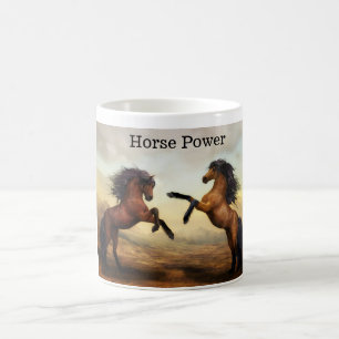 pair of wild horses kaffeetasse