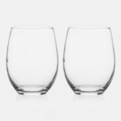 Pair of Wine Glasses - Mr & Mrs Willmore Design Weinglas Ohne Stiel (Links)