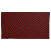 Pair Pillowcase Covers - Red Tartan (Vorderseite-Links)